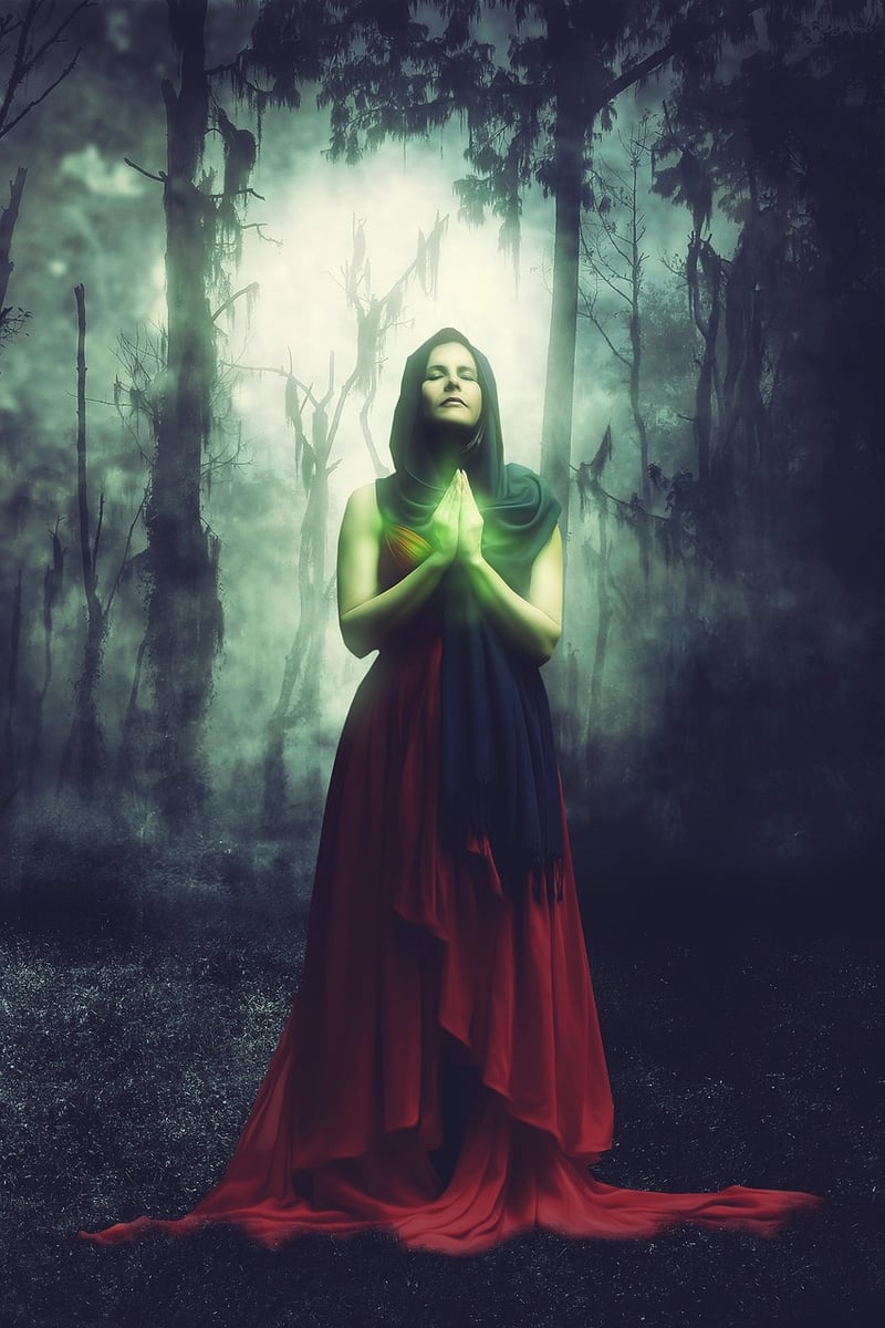 Enchanting sorceress attire